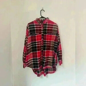 Urban Outfitters BDG Boyfriend Red Flannel